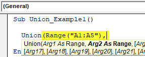 VBA Union Example 1-2