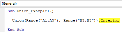 VBA Union Example 1-5