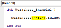 VBA Worksheets Example 3-4