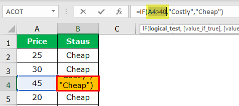 Evaluate Excel Formula Example 1-3