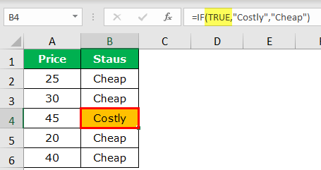 Evaluate Excel Formula Example 1-4