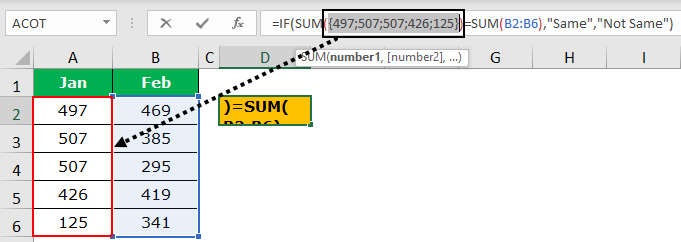 Evaluate Excel Formula Example 3