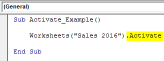 VBA Activate sheet vs select sheet