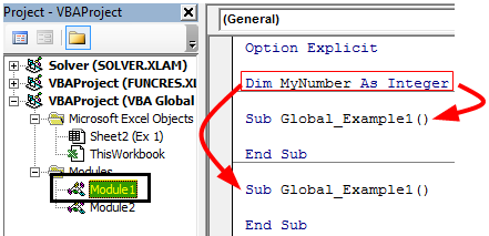 VBA GlobalVariable Example 1-1