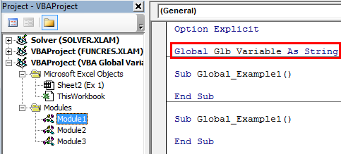 VBA GlobalVariable Example 1-4