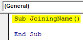 VBA join Example 1-2