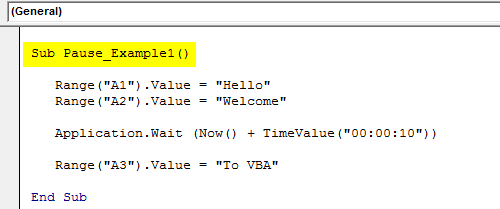 vba pause example 1.2