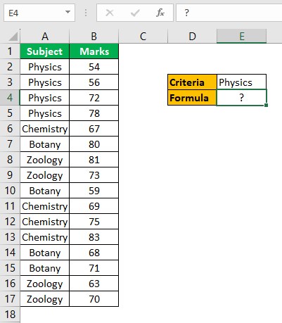 SUMIF Not Blank - Example 3