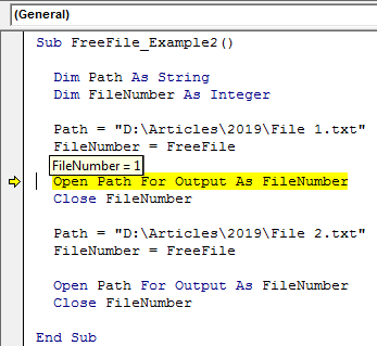 Visual Basic Free File Example 2-1
