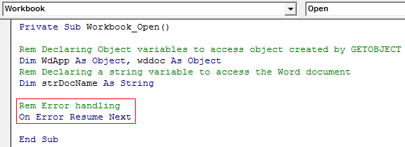 VBA GetObject Example 1-6