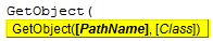 VBA GetObject syntax