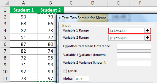 Ztest Example 2-2