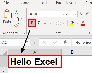 Excel Formatting Text Example 1.6