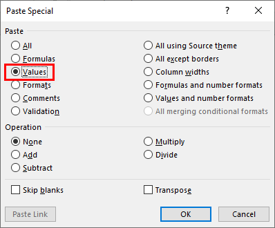 Features of MS Excel Example 1.4