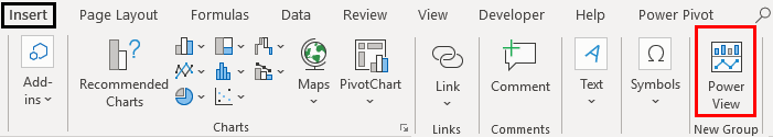 Ribbon in Excel Example 1.15