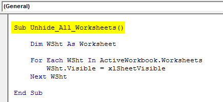 Unhide All Worksheet 1.1