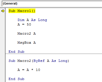 VBA ByRef Error Example 1.1