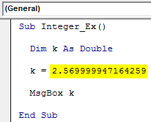 VBA Double Example 1-6