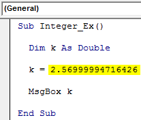 VBA Double Example 1-7