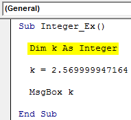 VBA Double Example 1