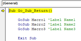 VBA Return Example 1