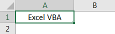 Excel VBA With Statement Example 1.1