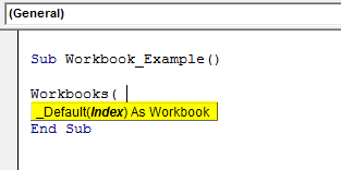 Excel VBA Workbook.Open Example 0