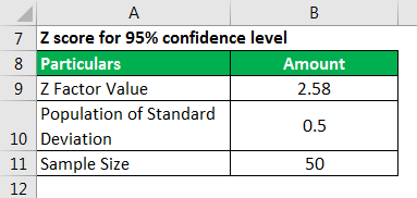 Sampling Error Formula Example 2.3