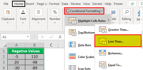 Conditional Formatting Option