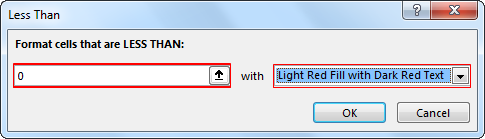 Negative Numbers - Less Than Options