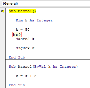 VBA Byval -Example 1.2