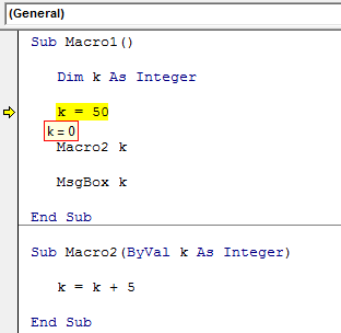 VBA Byval -Example 1.3