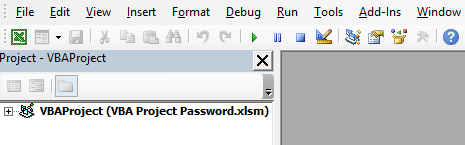 VBA Project Password Example 1-6