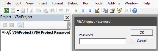 VBA Project Password Example 1-8