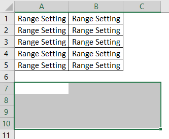 select cells Example 3-5