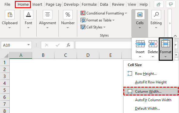 Column Autofit Example 1-4