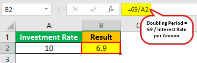 Rule of 69 Example 1.1