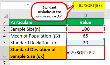 Sampling Distribution Formula Example 1.1