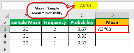 Sampling Distribution Formula Example 3.1