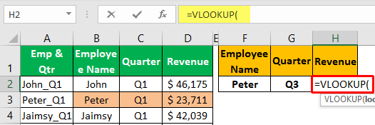 Unique Lookup Value - Example 1-1