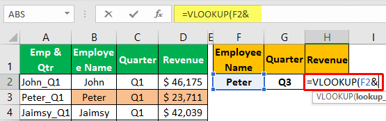 Unique Lookup Value - Example 1-3