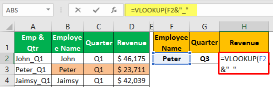 Unique Lookup Value - Example 1-4