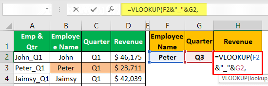 Unique Lookup Value - Example 1-5