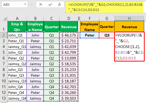 Using CHOOSE Function 1-5