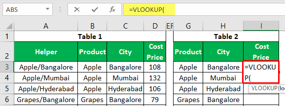 VLOOKUP to Return Multiple Values 1-3