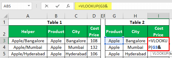 VLOOKUP to Return Multiple Values 1-4