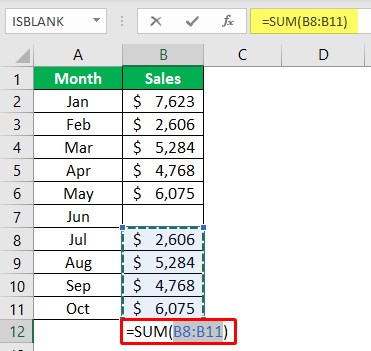 Auto Column Total 1-5