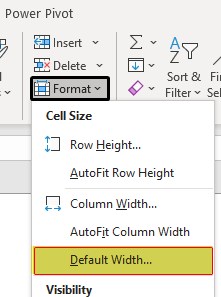 Column Width Example 4-3