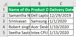 Column Width Example 4