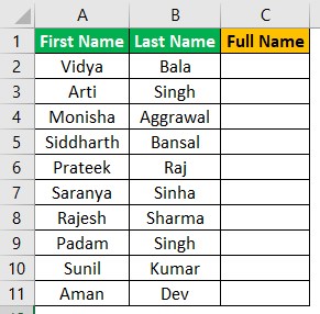 Merge Column Example 3